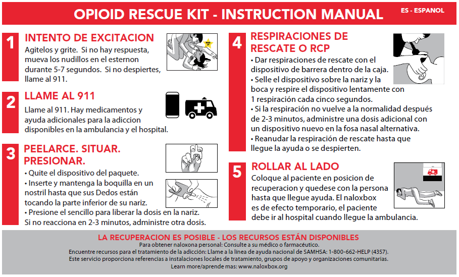 Overdose Response Instruction Booklet